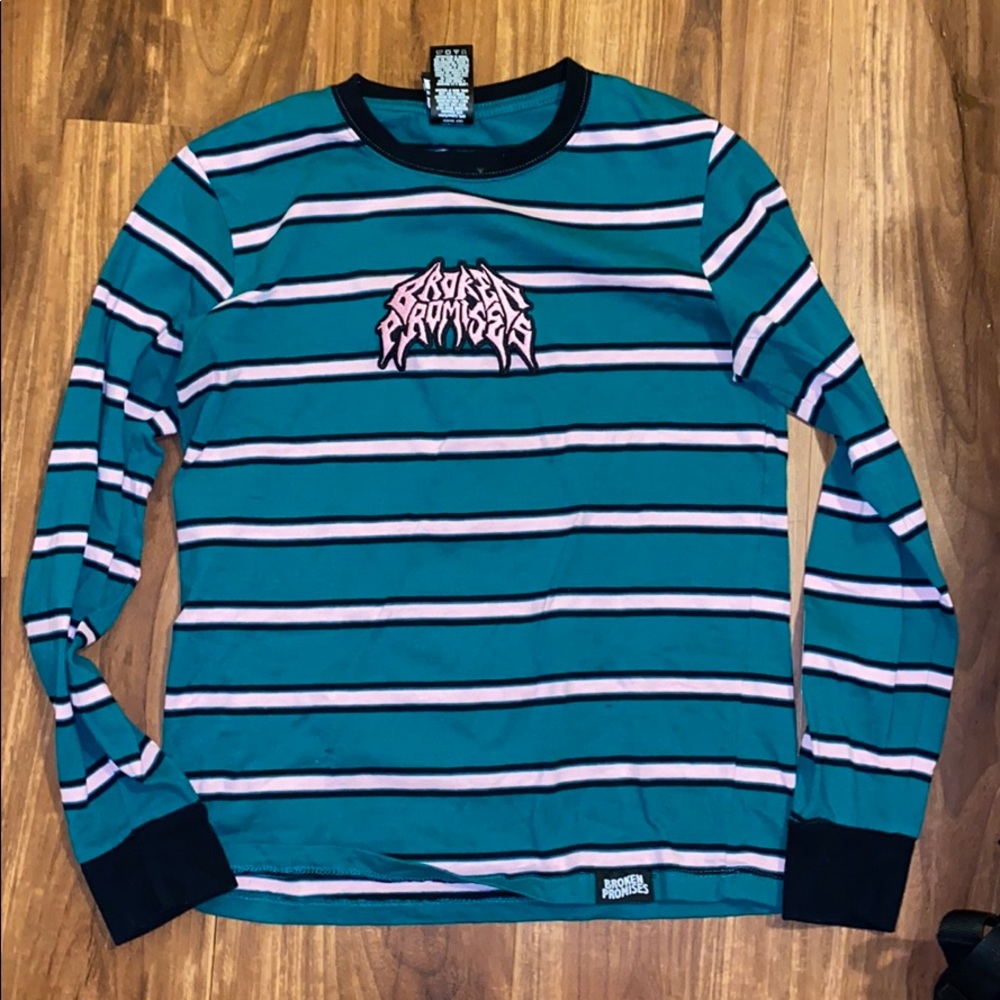 Broken Promises striped long sleeve